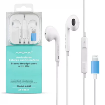 AURICULARES COMPATIBLES PARA IPHONE MODELO A-038