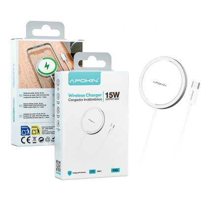 CARGADOR MAGNÉTICO COMPATIBLE 15W APOKIN