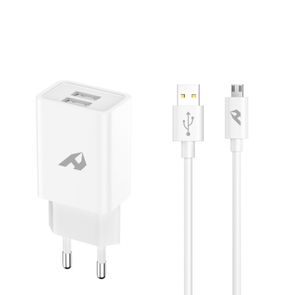 CARGADOR COMPLETO MICRO USB 2USB HOME