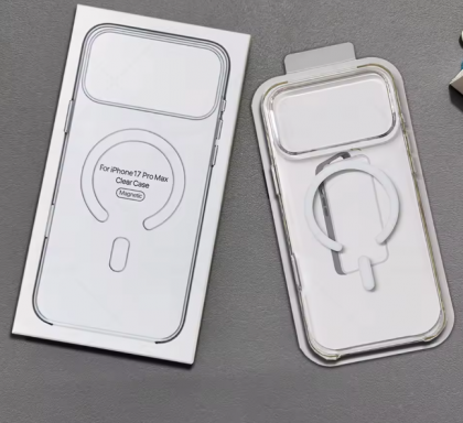 FUNDA ACRÍLICA TRANSPARENTE PARA IPHONE 17 PRO MAX